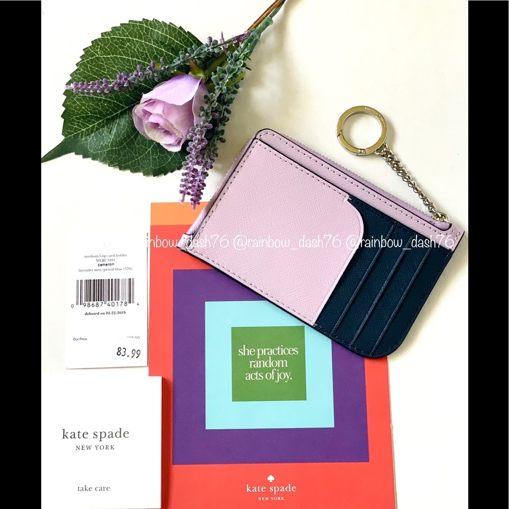 Kate spade cameron medium l-zip card holder